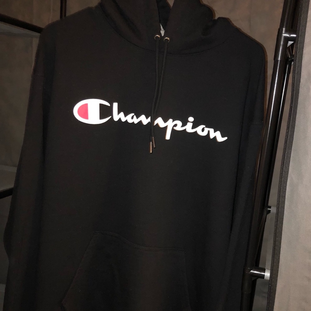 Authentic Black Champion Hoodie